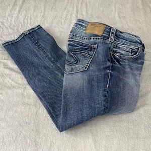 Silver Suki Capri Jeans - Size 28 x 22-1/2